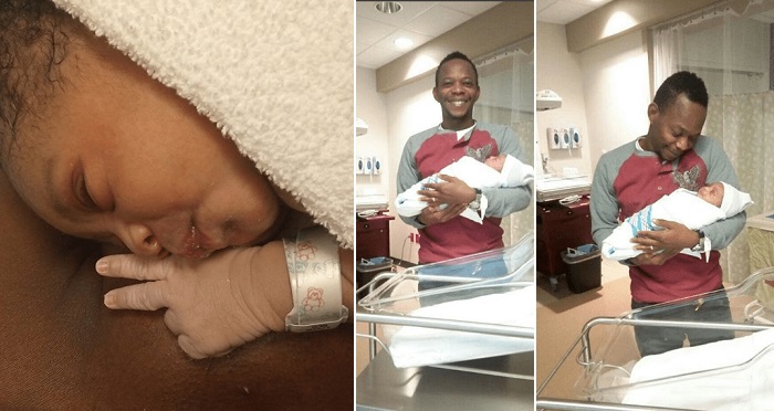 Nigerian Comedian, Koffi And His Wife Welcome New Baby. (Photos)