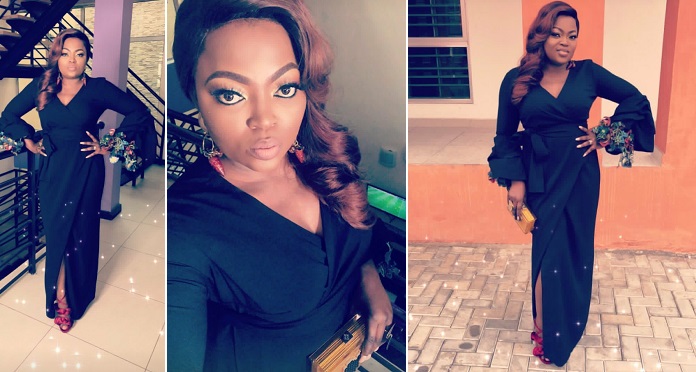 See Funke Akindele-Bello’s Look For Omotola’s 40th Birthday Grand Ball. (Photos)