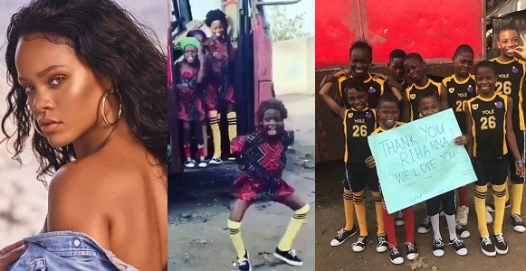 Rihanna thanks Nigerian kids