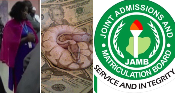 JAMB Official Confesses; Says N36m Was Collected By Her Superior Not Swallowed By Snake.