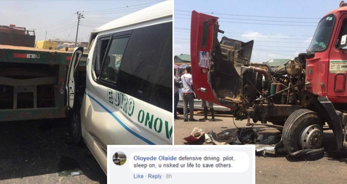 Nigerian Driver Allegedly Sacrifices His Life For Passengers And Dies Alone In Accident. (Photos)