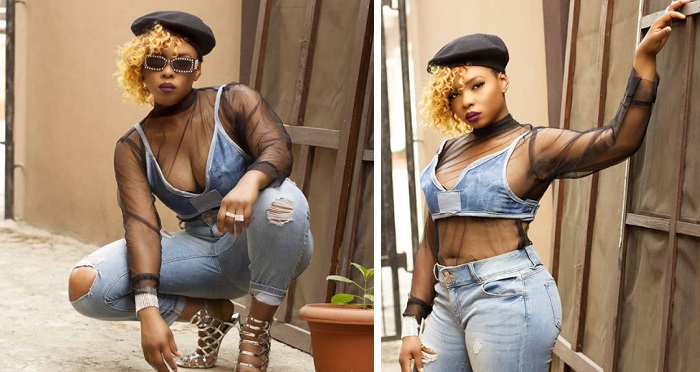 Yemi Alade Displays Flat Tummy In Sheer Top.