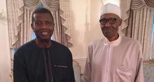President Buhari celebrates Pastor Adeboye