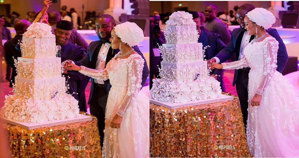 Checkout the wedding cake of Fatima Dangote and Jamil Abubakar