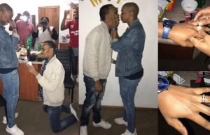 Kenyan man in tears as his gay boyfriend proposes to him (photos) Kenyan man