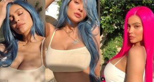 Kylie Jenner shows off new colourful hairstyle