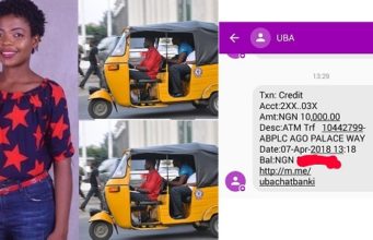 man surprises Nigerian lady