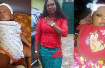 Nigerian lady gives birth