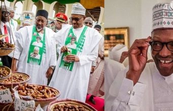 President Buhari spotted