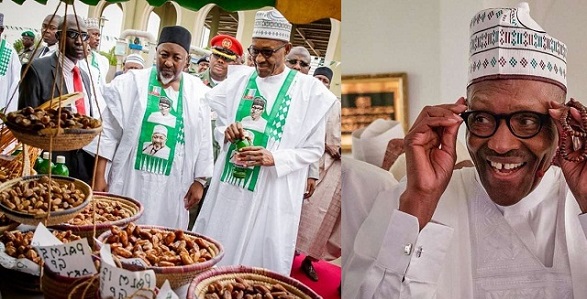 President Buhari spotted