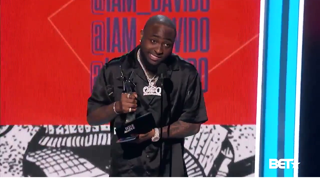 Davido wins Best International Act Award