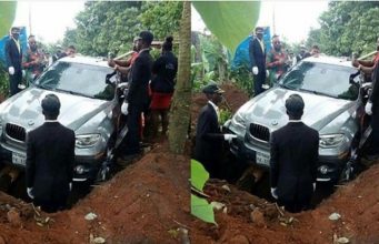 Man buries