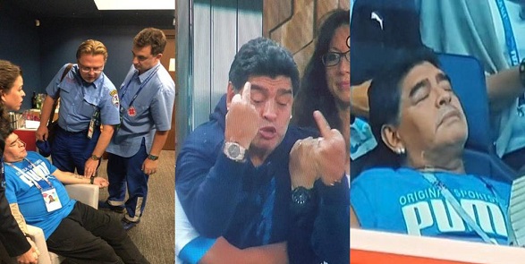 Maradona hospitalized