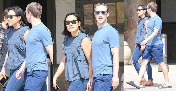 Mark Zuckerberg & wife