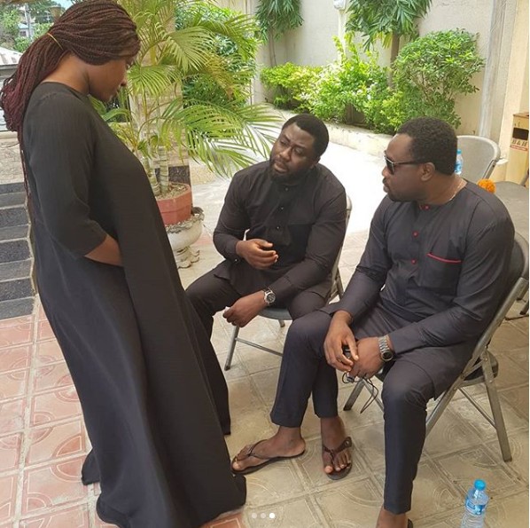 Mercy Johnson buries mother