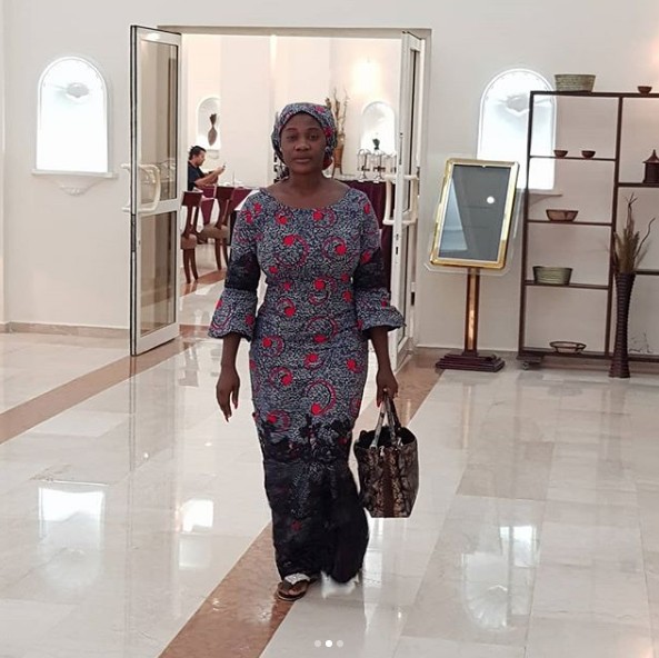 Mercy Johnson buries mother