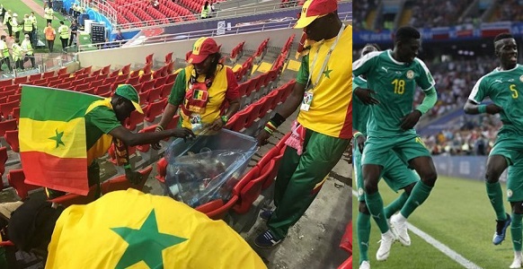 Senegal fans clean