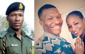 Nigerian soldier jumps