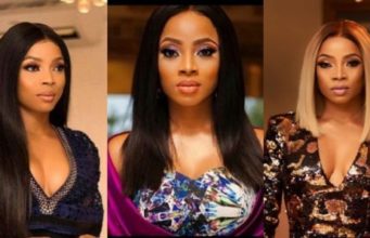 Toke Makinwa showers