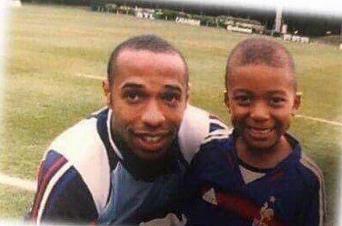 Thierry Henry with a Fan