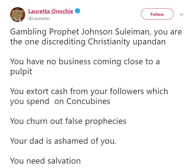 President's aide slams Apostle Suleiman