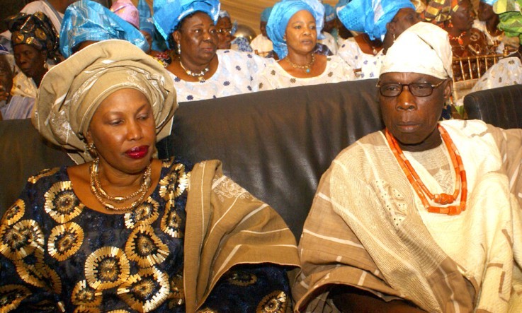 Chief Obasanjo sleeps
