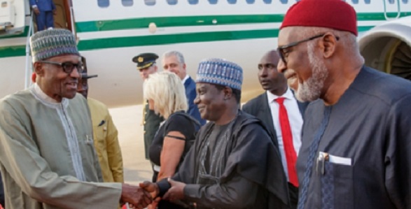 Buhari arrives Netherland
