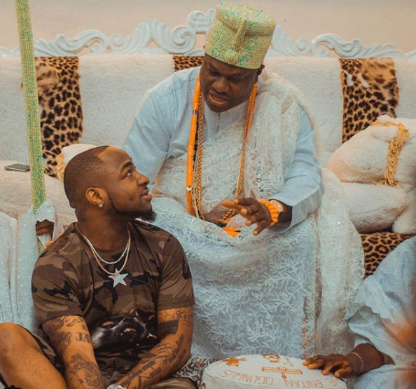 Davido visits Ooni of Ife