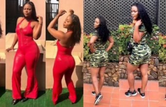 Female Soldier celebrates