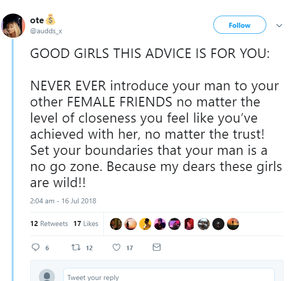 woman advises 'good girls