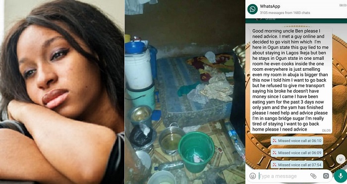 Lady gets shock of her life after visiting ‘fine boy’ she met online for the first time
