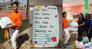 Tonto Dikeh son graduate