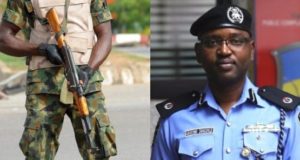 Soldiers blast police