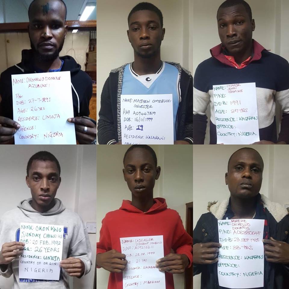 19 Nigerians arrested