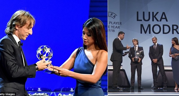 Luka Modric Beats Cristiano Ronaldo And Mohamed Salah To Win UEFA’s Men’s Player Of The Year Award (Photos)