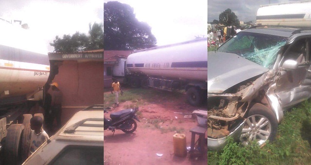 Petrol Tanker loses