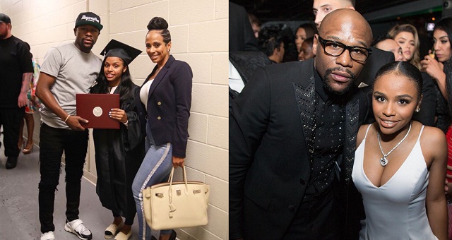tmt Floyd Mayweather celebrates daughter