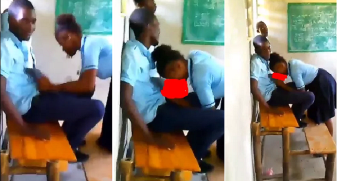 Female Student Performs Oral Sex