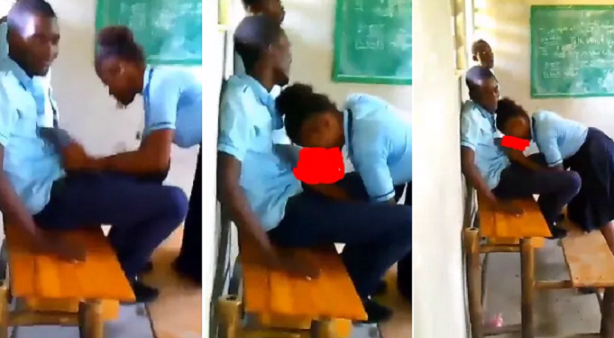 Female Student Performs Oral Sex
