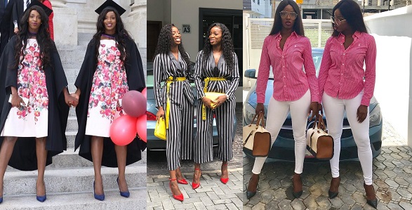 Meet gorgeous Nigerian identical twin sisters that wear the same