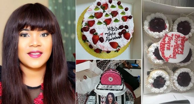 Toyin Abraham Shows Off Birthday Cakes
