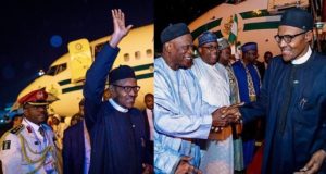 Pres Buhari arrives Nigeria