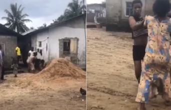lady stealing pot