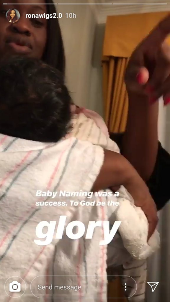 Davido’s sister welcomes baby