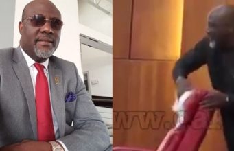 Dino Melaye using handkerchief