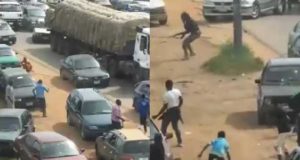 Nigerian Army officers shoot