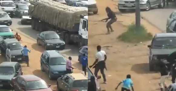 Nigerian Army officers shoot