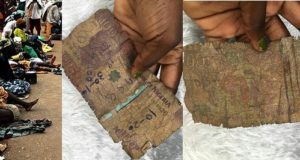 Beggar rejects dirty N100 note