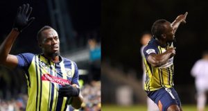 Usain Bolt scores first