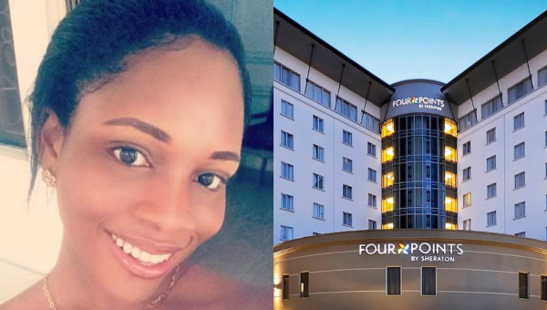 Lady denied entry into a Lagos hotel for having no man beside her, cries out